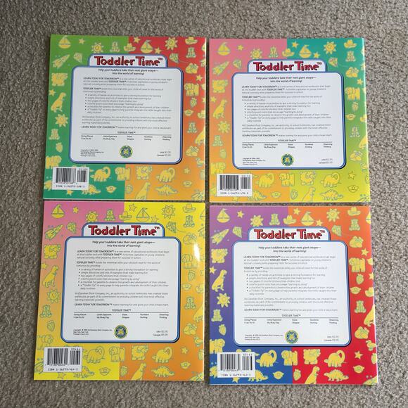 NEW *COMPLETE SET* Toddler Time Educational Activity Workbook Learning Book - Picture 3 of 7